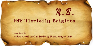 Müllerleily Brigitta névjegykártya